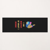 Tapis De Yoga Je suis digne (Dos (Horizontal))