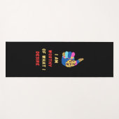 Tapis De Yoga Je suis digne (Devant (Horizontal))