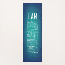 JE SUIS POSITIVE AFFIRMATIONS YOGA MAT - 03