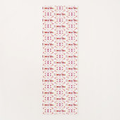 Tapis De Yoga JE VOUS AIME Red Heart Gold Ribbon Valentine 2-sid (Devant)