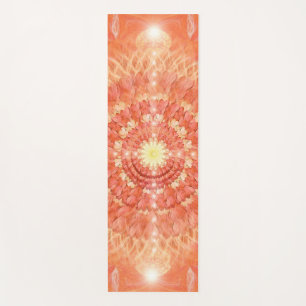 Tapis De Yoga Jeu de Yoga, Orange, Mandala Fleur, Soleil