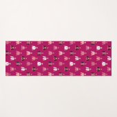 Tapis De Yoga Jockey soies rose Horseracing (Devant (Horizontal))