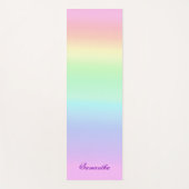Tapis De Yoga Joli dégradé arc-en-ciel (Devant)