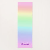 Tapis De Yoga Joli dégradé arc-en-ciel (Dos)