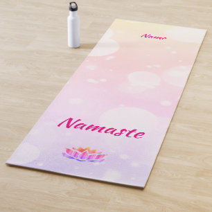 Tapis De Yoga Joli design personnalisé Namaste Lotus