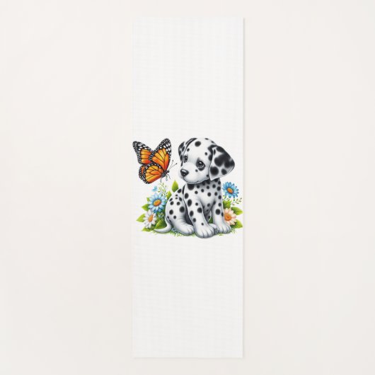 Tapis De Yoga Joli(e) ami(e) dalmate/papillon (Devant)