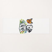 Tapis De Yoga Joli(e) ami(e) dalmate/papillon (Devant (Horizontal))