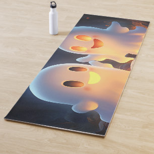 Tapis De Yoga Joli Éffrayant Halloween DFV Fantômes Fantastique