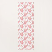 Tapis De Yoga Joli Motif De Cochon Avec Coeurs (Dos)