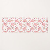 Tapis De Yoga Joli Motif De Cochon Avec Coeurs (Devant (Horizontal))