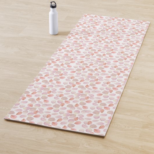 Tapis De Yoga Joli Pétales Florales Rose Salle De Fitness (En situation)