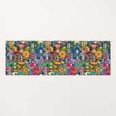 Tapis De Yoga Joli petit robot motif (Devant (Horizontal))