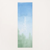 Tapis De Yoga Joli script moderne à l'aquarelle simple (Devant)