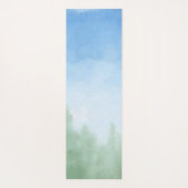 Tapis De Yoga Joli script moderne à l'aquarelle simple (Dos)