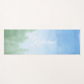 Tapis De Yoga Joli script moderne à l'aquarelle simple (Devant (Horizontal))
