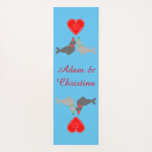 Tapis De Yoga Joli Seals de baiser de Noël personnalisés (Dos)