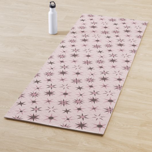 Tapis De Yoga Joli Stars De Geo Rose - motif. (En situation)