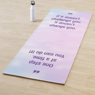 Tapis De Yoga Jolie Citation Inspirationnelle Pastel Yoga Mat