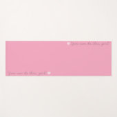 Tapis De Yoga Jolie fille rose Yoga Mat (Devant (Horizontal))