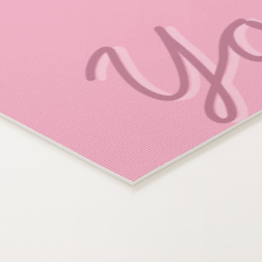 Tapis De Yoga Jolie fille rose Yoga Mat (Détail)