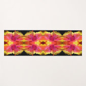 Tapis De Yoga Jolie fleur d'Hibiscus Fermer Abstraite (Devant (Horizontal))