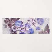 Tapis De Yoga Jolie impression de fleurs violettes (Devant (Horizontal))