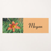 Tapis De Yoga Jolie Orange Lily Photo (Devant (Horizontal))