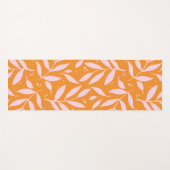 Tapis De Yoga Jolies branches - orange et rose (Devant (Horizontal))