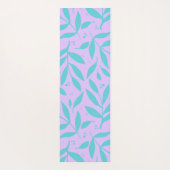Tapis De Yoga Jolies branches - turquoise et violet ado (Dos)