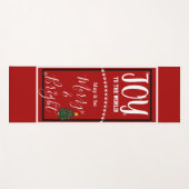 Tapis De Yoga Joy Arbre de Noël Paix (Devant (Horizontal))