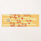 Tapis De Yoga Joyeux Bamboo Zen Light Custom Monogramme (Devant (Horizontal))