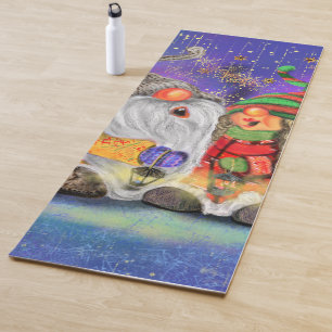 Tapis De Yoga Joyeux couple Gnome Noël Yoga Mat