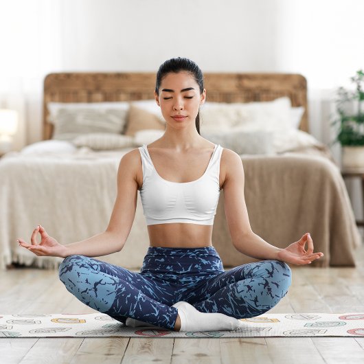 Tapis De Yoga Joyeux Doodle Laugh