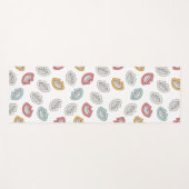Tapis De Yoga Joyeux Doodle Laugh (Devant (Horizontal))