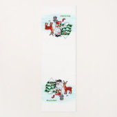 Tapis De Yoga Joyeux Noël ! Snowman avec amis (Devant)