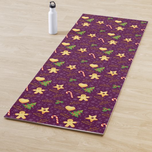 Tapis De Yoga Joyeux Noël Yoga Mat (En situation)