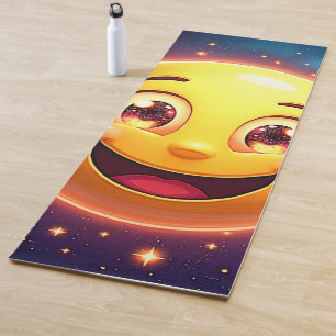 Tapis De Yoga Joyeux oeil cosmique Emoji