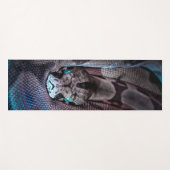 Tapis De Yoga Joyeux serpent d'anniversaire (Devant (Horizontal))