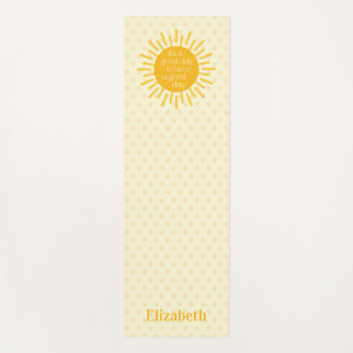 Tapis De Yoga Joyeux Soleil Grand Jour Matin Étendu