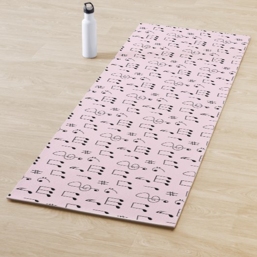Tapis De Yoga Juste Noté rose (En situation)
