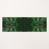 Tapis De Yoga Kaleidoscope vert (Devant (Horizontal))