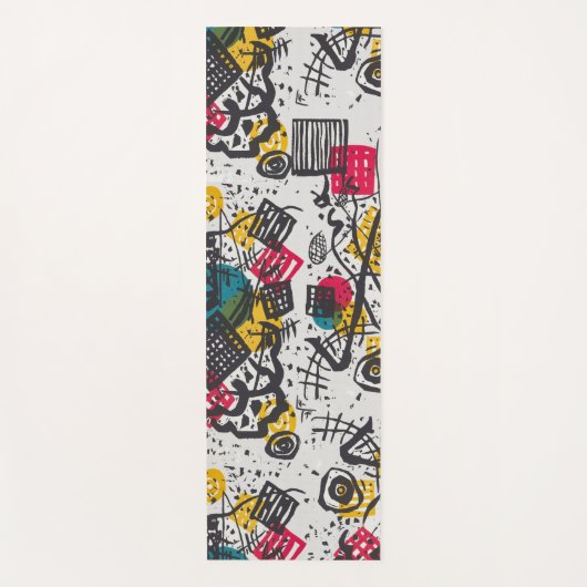 Tapis De Yoga Kandinsky Small Worlds V Abstrait Classique (Devant)