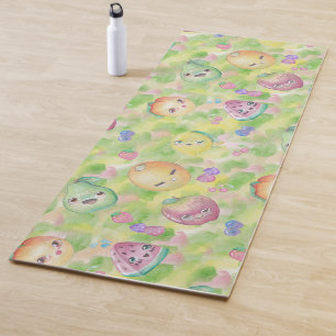 Tapis De Yoga Kawaii Fruit Yoga Mat