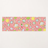 Tapis De Yoga Kawaii Penguins et Wagashi (Devant (Horizontal))