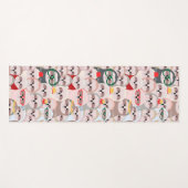Tapis De Yoga Kawaii Sloths (Devant (Horizontal))