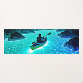 Tapis De Yoga Kayak dans la conception de l'eau brillante (Devant (Horizontal))