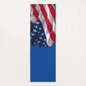 Tapis De Yoga keep calm affirmational quote and vibrant flag (Dos)