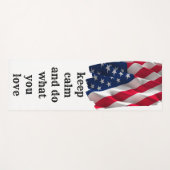 Tapis De Yoga keep calm affirmational quote and vibrant flag (Devant (Horizontal))