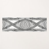Tapis De Yoga Keffiyeh Écharpe palestinienne tissu traditionnel (Devant (Horizontal))