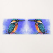 Tapis De Yoga Kingfisher Bird Yoga Mat (Devant (Horizontal))